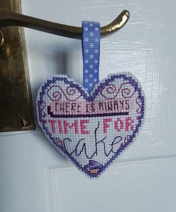 There is Always Time for Cake, Hanging Heart, Pocket Hug, Cake Gift, Baker Gift - product image 2