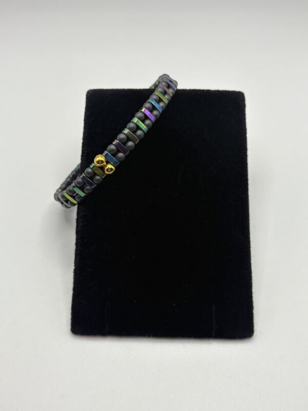 Rainbow Hematite Stretch Bracelet - product image 2
