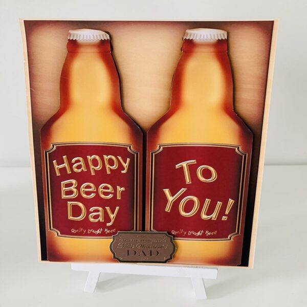 Handmade Happy Beer Day Greeting Card - main product image