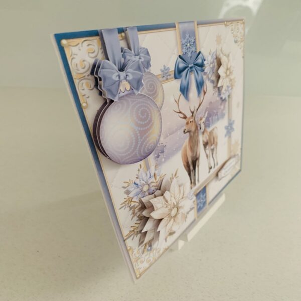 Luxury Handmade 3D decoupage Stag Christmas card - product image 2