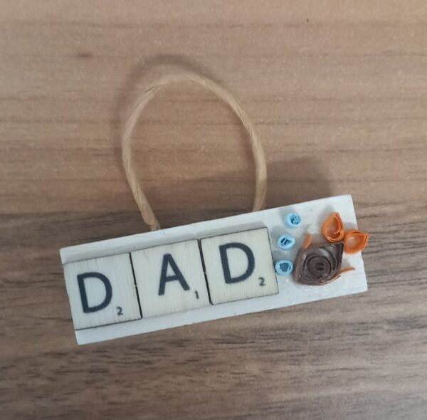 DAD Quilled Fish Hanging Plaque - main product image