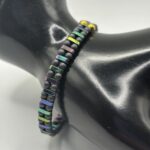 Rainbow Hematite Stretch Bracelet