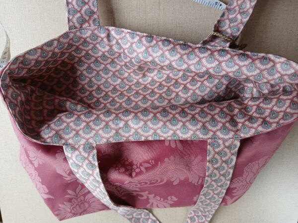 Handmade Summer bag. Pink, fully lined. - product image 3