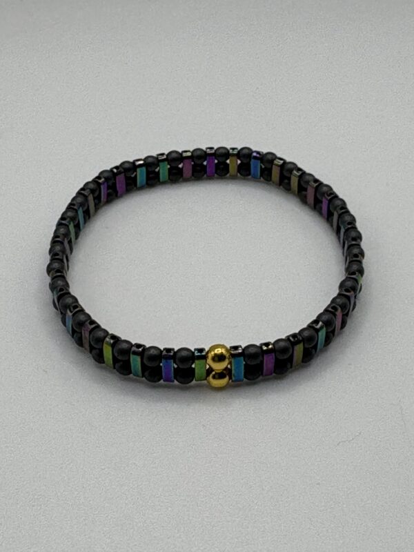 Rainbow Hematite Stretch Bracelet - product image 4