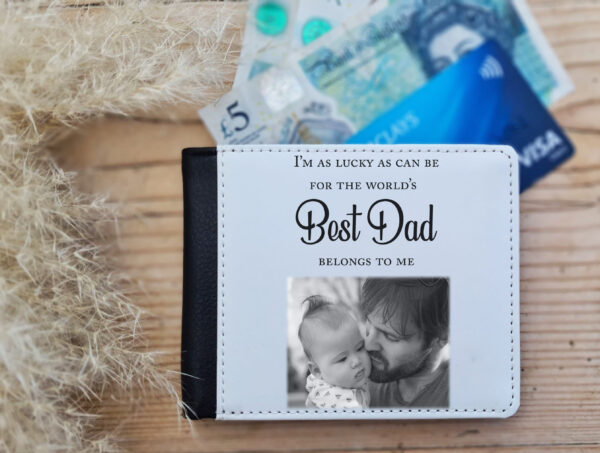 Personalised Photo Wallet for Dad – Custom Picture Gift for Father’s Day, Birthday, Best Dad Ever - main product image