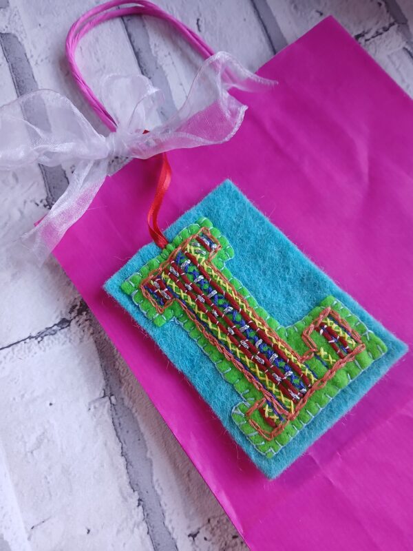 Hand embroidered letter ‘L’ - main product image
