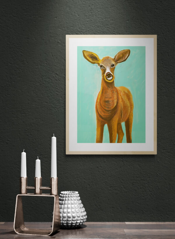 Deer Art Print by Lisa MacDonald - main product image