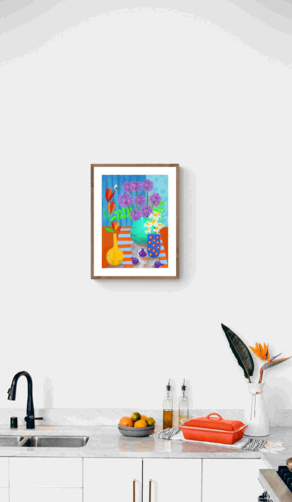 Still Life Art Print – Flowers in vase - product image 5