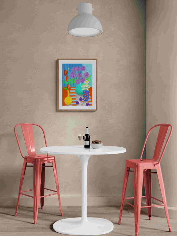 Still Life Art Print – Flowers in vase - product image 4