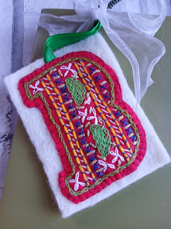 Hand embroidered letter ‘B’ - main product image