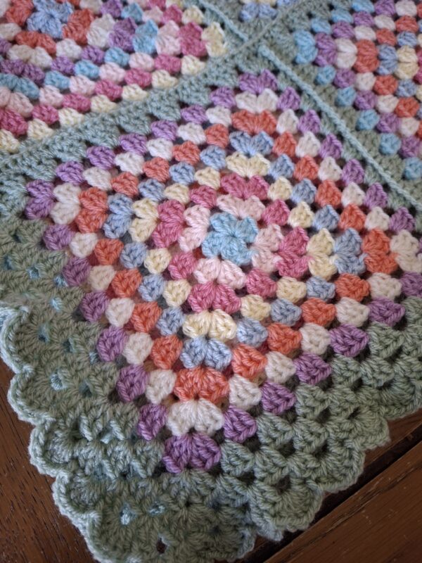 Beautiful Pastel Granny Squares Blanket - main product image