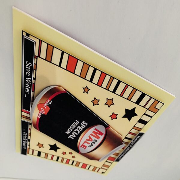 Happy Birthday/Fathers Day/Retirement Handmade Greeting 7×7 Square Card - product image 4