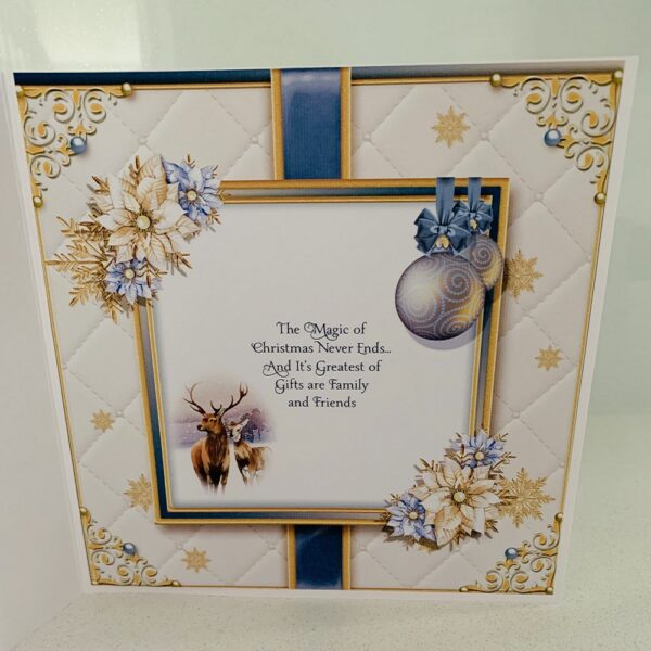 Luxury Handmade 3D decoupage Stag Christmas card - product image 3
