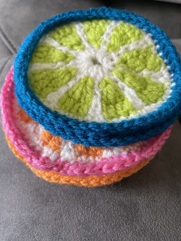 Fruity crochet coasters - product image 4