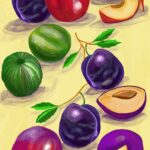 Plums Art Print