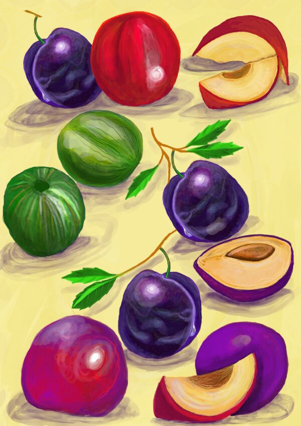 Plums Art Print - main product image
