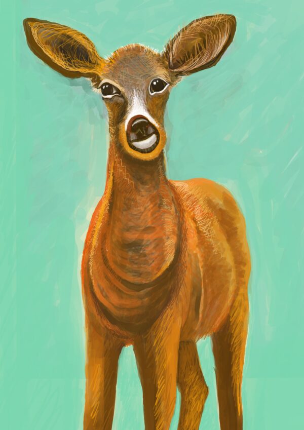 Deer Art Print by Lisa MacDonald - product image 3