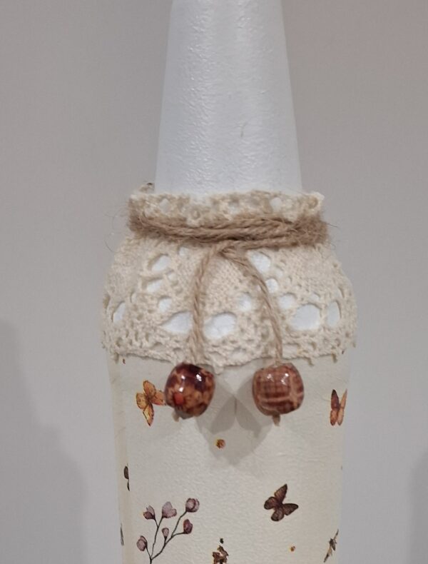 One-of-a-kind Upcycled Decoupaged Decorative Bottle - product image 2