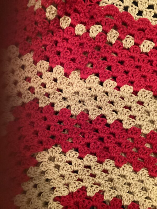 Red and Gold Rectangular Baby Blanket - product image 3