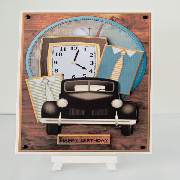 Handcrafted Happy Birthday/Fathers Day/ Retirement 3d Decoupage Greeting Card - product image 2