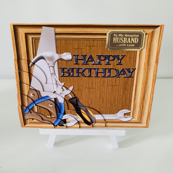 Handmade Happy Birthday Tools Greeting Card - main product image