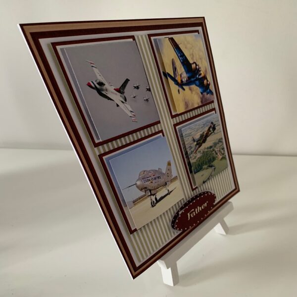 Happy Birthday / Fathers Day / Fighter Planes Handmade Card - product image 2