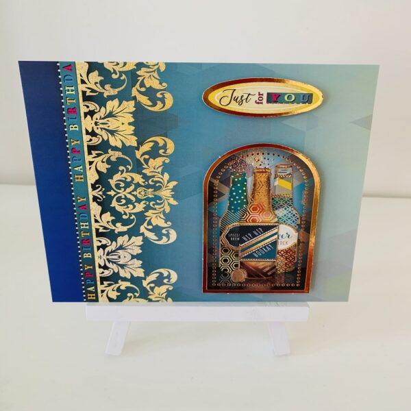 Handmade “Just For You” Fathers Day or Birthday Greeting Card - main product image