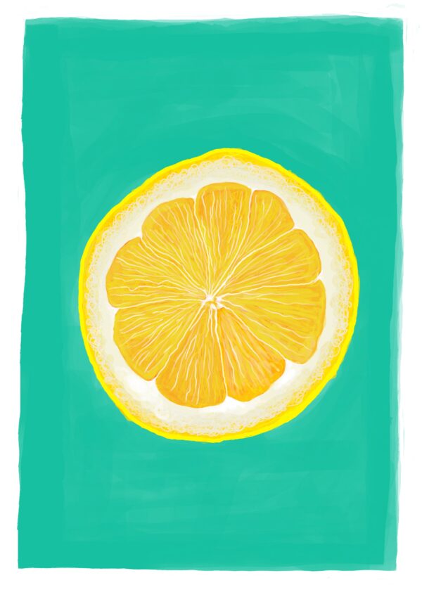 Lemon Fruit Slice Art Print - product image 2