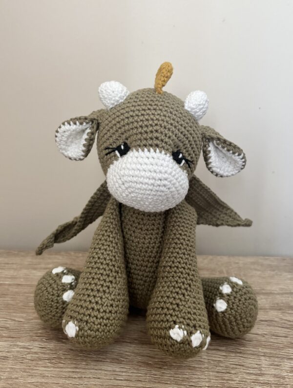 Handmade Crochet Dragon - main product image