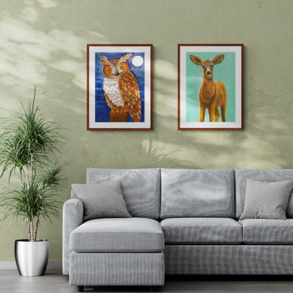 Deer Art Print by Lisa MacDonald - product image 2
