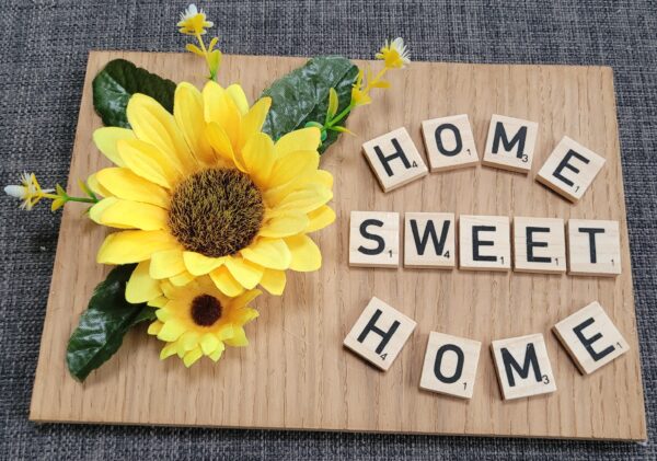 Small Home Sweet Home Scrabble Sign – Housewarming, Kitchen, Home Gift - main product image