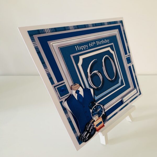 Happy 60th Birthday Greeting Card – Handmade - product image 2
