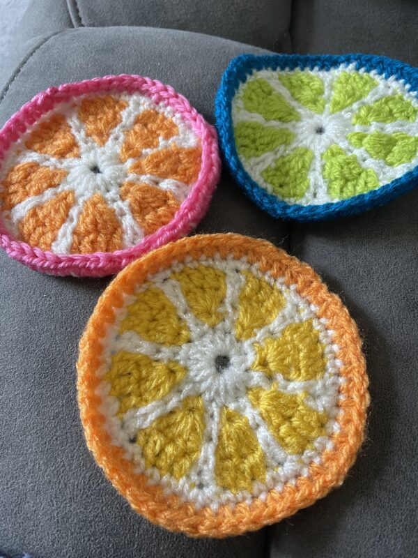 Fruity crochet coasters - product image 2