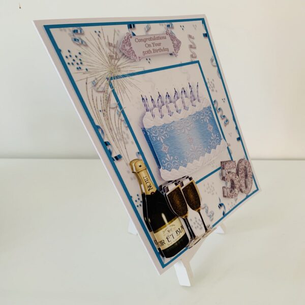 Happy 50th Birthday Greeting Card – Handmade - product image 2