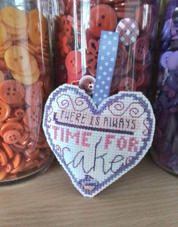 There is Always Time for Cake, Hanging Heart, Pocket Hug, Cake Gift, Baker Gift - product image 3