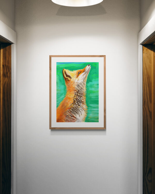 Fox Art Print in various sizes - main product image