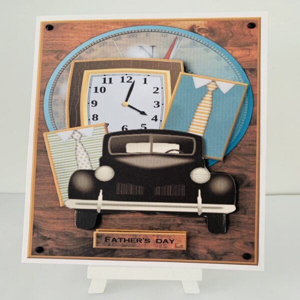 Handcrafted Happy Birthday/Fathers Day/ Retirement 3d Decoupage Greeting Card - main product image
