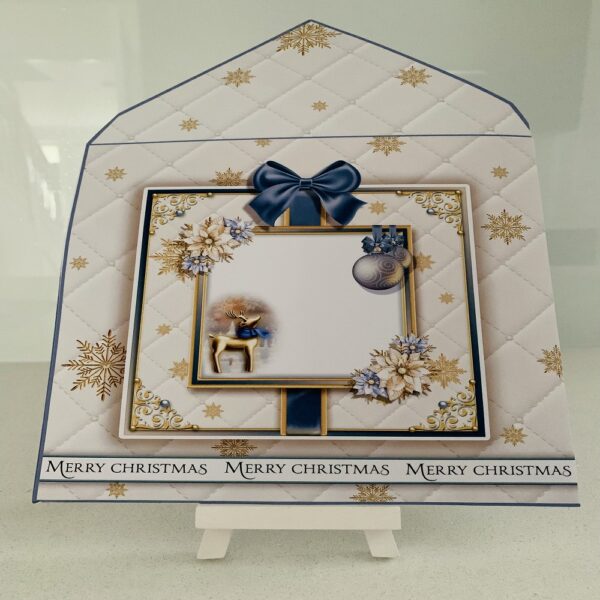 Handmade Luxury 3D decoupage Reindeer Christmas card - product image 4