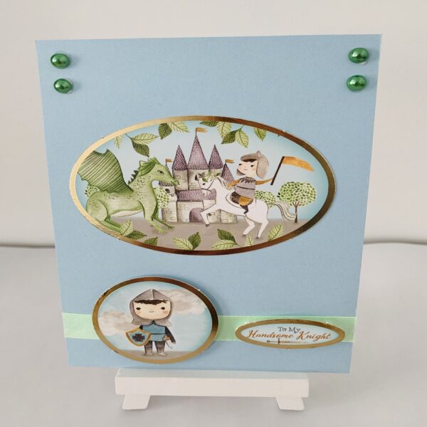 Handmade Birthday Knight Themed A6 Card - main product image