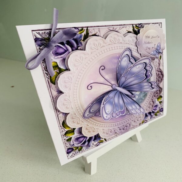 Handmade Mothers Day or Birthday Butterfly 6×6 Greeting Card - product image 3