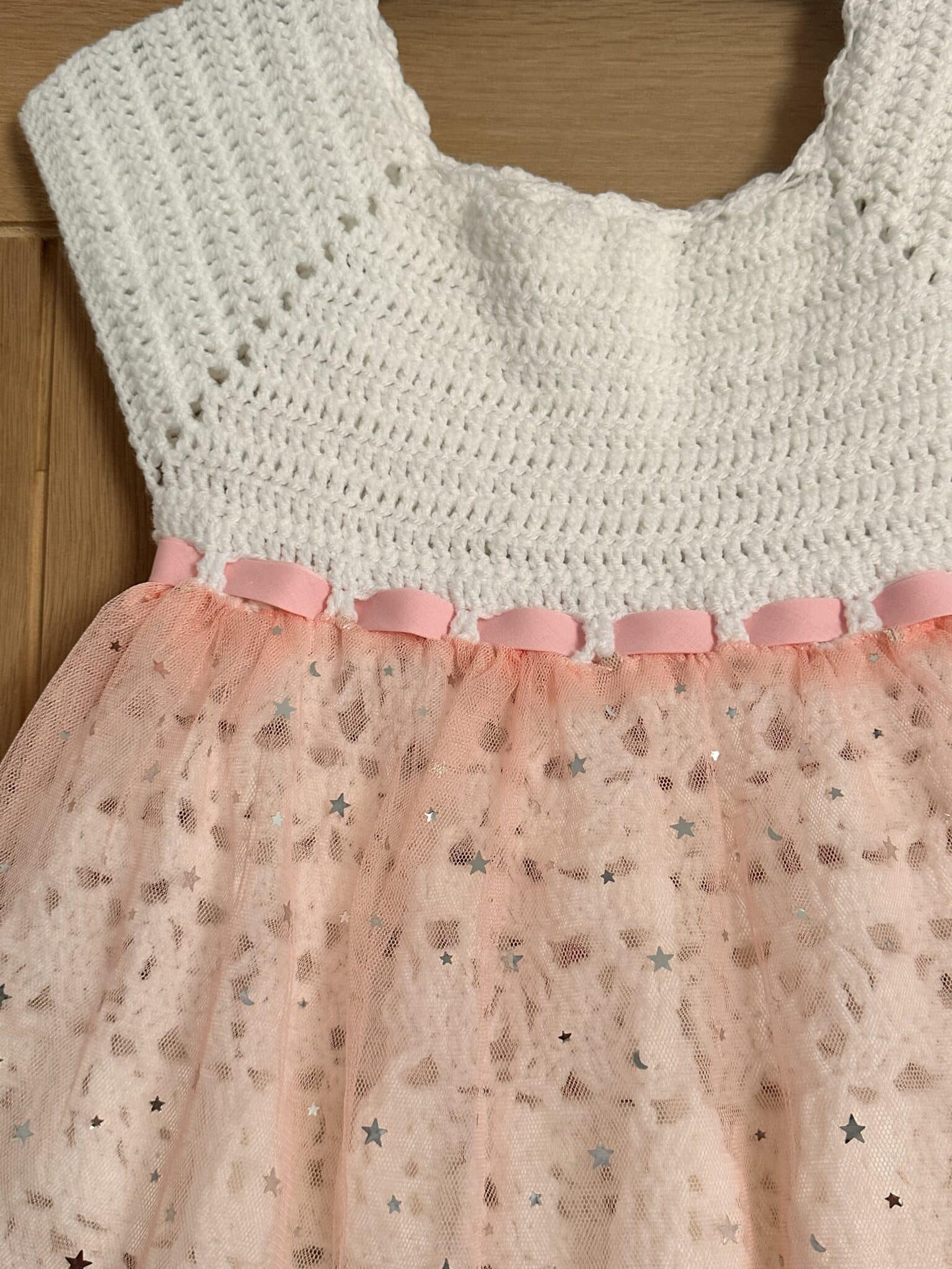 Hand crochet dress 4/5yrs old - main product image