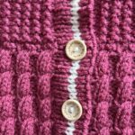 Baby Aran set in raspberry pink 0-3 Months