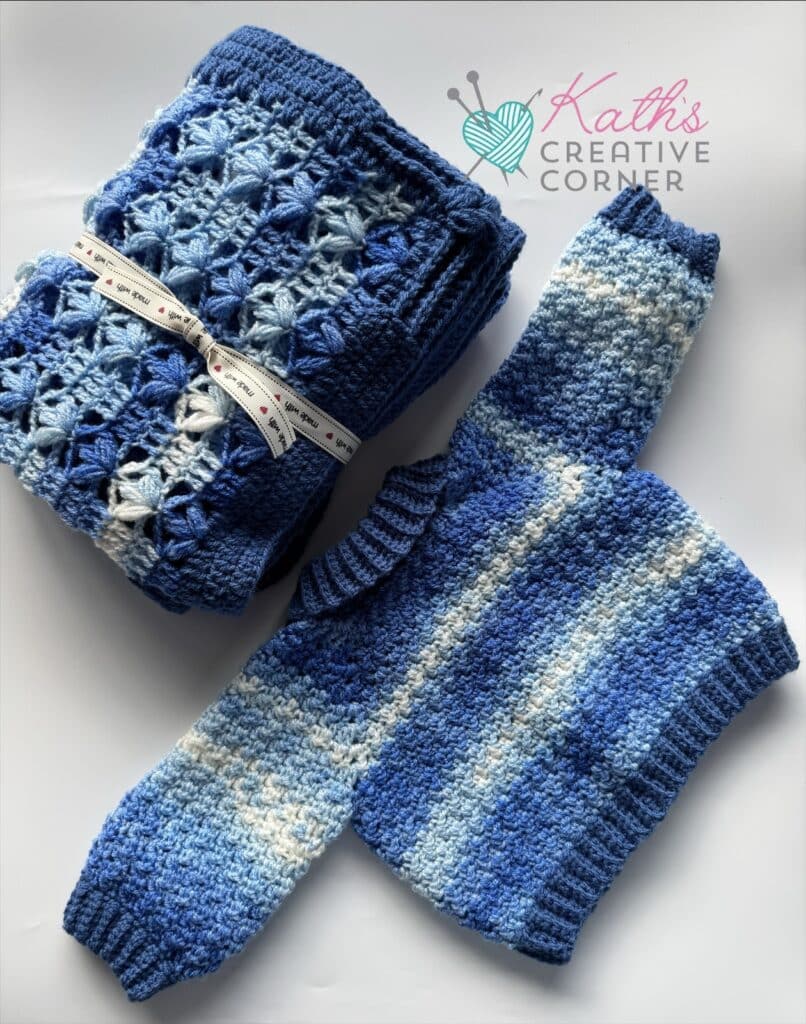 Hand Crocheted Baby Boys Shawl Collar Cardigan