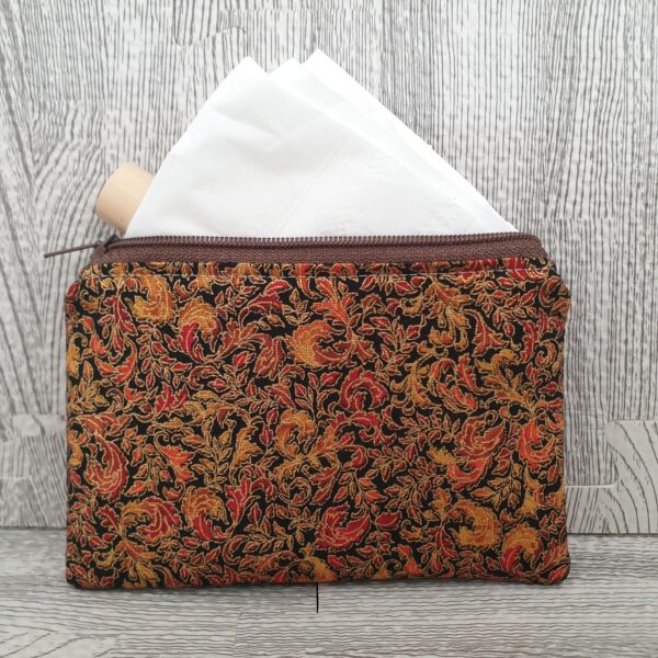 Red & Gold Coin Purse | 100% Cotton | Makeup Pouch. 010 - product image 3