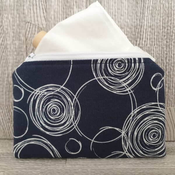 Blue Fabric Coin Purse – Perfect for Makeup or Coins. 012 - product image 3