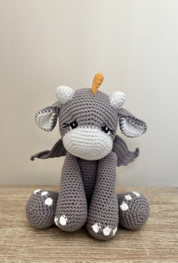 Handmade Crochet Dragon - main product image