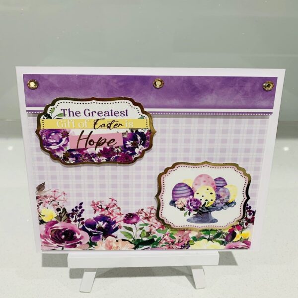 Handmade “The Greatest Gift of Easter is Hope” 6×6 Greeting Card - main product image
