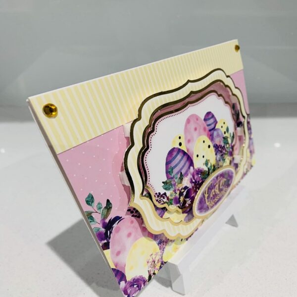 Handmade “Easter Blessings” 7×5 Greeting Card - product image 2