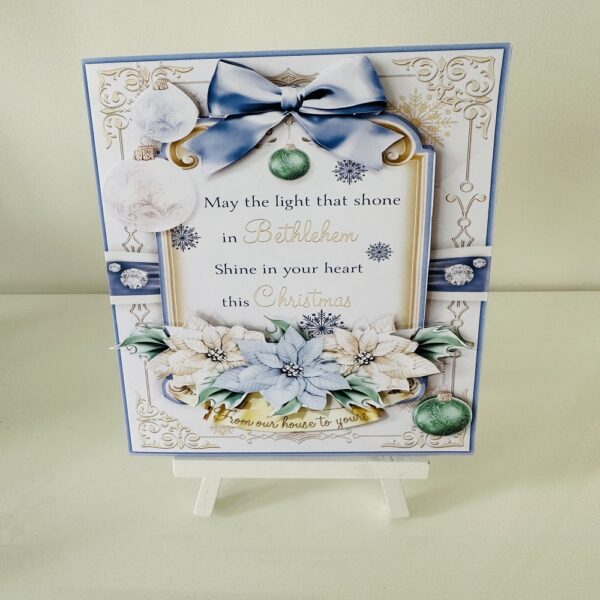 Handmade 3D decoupage Christmas Bauble Christmas Card - main product image
