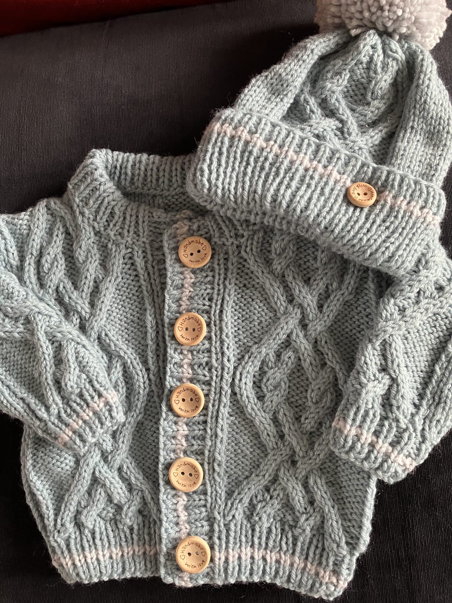 Cardigan & Hat Set - main product image